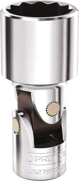 Proto - 3/4", 3/8" Drive, Intermediate Hand Socket - 12 Points, 2-5/16" OAL, Steel, Full Polish Finish - Makers Industrial Supply