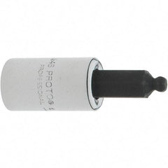 Proto - 1/4" Drive, 9/64" Hex Bit Socket - 1-1/2" OAL, 1.047" Bit Length, Ball End - Makers Industrial Supply