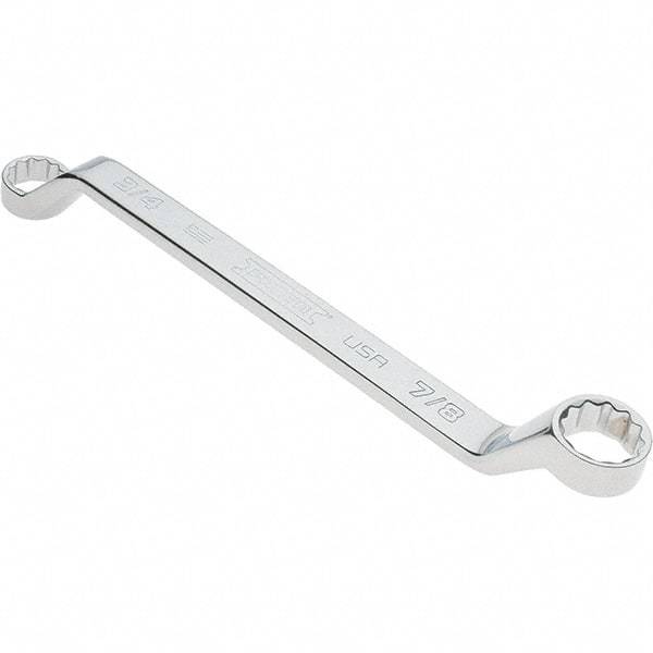 Proto - 3/4" x 7/8" 12 Point Box Wrench - Double End, 1-1/16" Head Diam x 1-1/4" Head Thickness, 11-1/2" OAL, Steel, Polished Finish, 15° Offset - Makers Industrial Supply