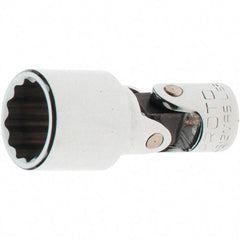 Proto - 1/4" Drive, Standard Hand Socket - 12 Points, 1-17/64" OAL, Steel, Full Polish Finish - Makers Industrial Supply