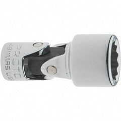 Proto - 1/4" Drive, Standard Hand Socket - 12 Points, 1-17/64" OAL, Steel, Full Polish Finish - Makers Industrial Supply