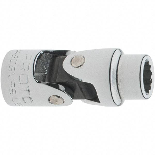 Proto - 1/4" Drive, Standard Hand Socket - 12 Points, 1-17/64" OAL, Steel, Full Polish Finish - Makers Industrial Supply