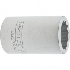 Proto - 3/4" Drive, Standard Hand Socket - 12 Points, 2.307" OAL, Steel, Full Polish Finish - Makers Industrial Supply