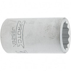 Proto - 7/8", 3/4" Drive, Standard Hand Socket - 12 Points, 2.285" OAL, Steel, Full Polish Finish - Makers Industrial Supply