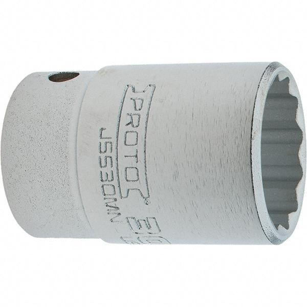 Proto - 3/4" Drive, Standard Hand Socket - 12 Points, 3.332" OAL, Steel, Full Polish Finish - Makers Industrial Supply