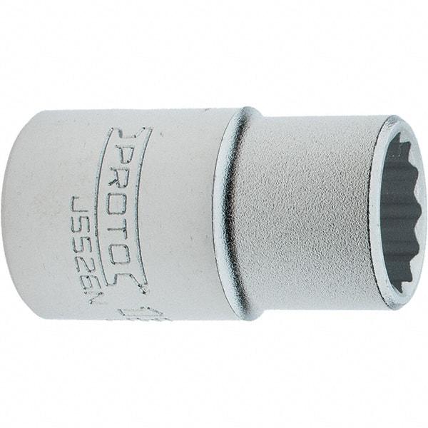 Proto - 13/16", 3/4" Drive, Standard Hand Socket - 12 Points, 2.285" OAL, Steel, Full Polish Finish - Makers Industrial Supply