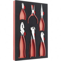 Proto - 6 Piece Crimper/Cutter Cutting Pliers - Comes in 11 x 16 Foam Insert - Makers Industrial Supply