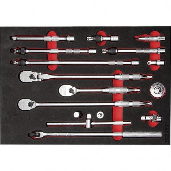 Proto - 16 Piece 3/8" Drive Mechanic's Tool Set - Comes in 11 x 16" Foam Insert - Makers Industrial Supply