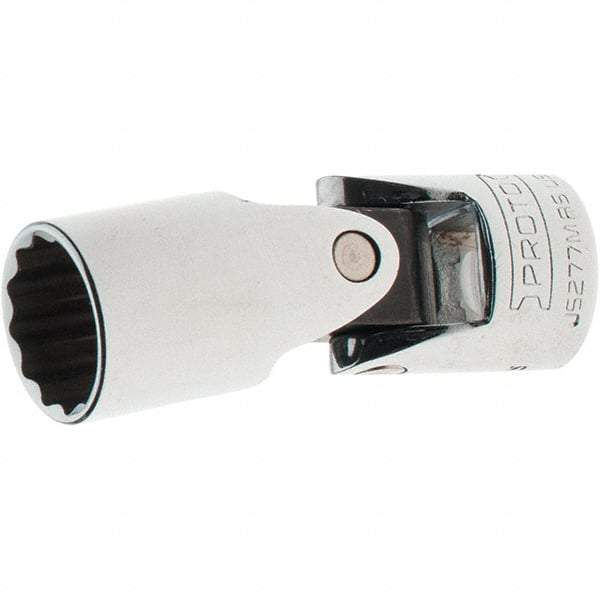 Proto - 3/8" Drive, Standard Hand Socket - 12 Points, 2-1/4" OAL, Steel, Full Polish Finish - Makers Industrial Supply