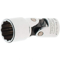 Proto - 3/8" Drive, Standard Hand Socket - 12 Points, 2-1/4" OAL, Steel, Full Polish Finish - Makers Industrial Supply