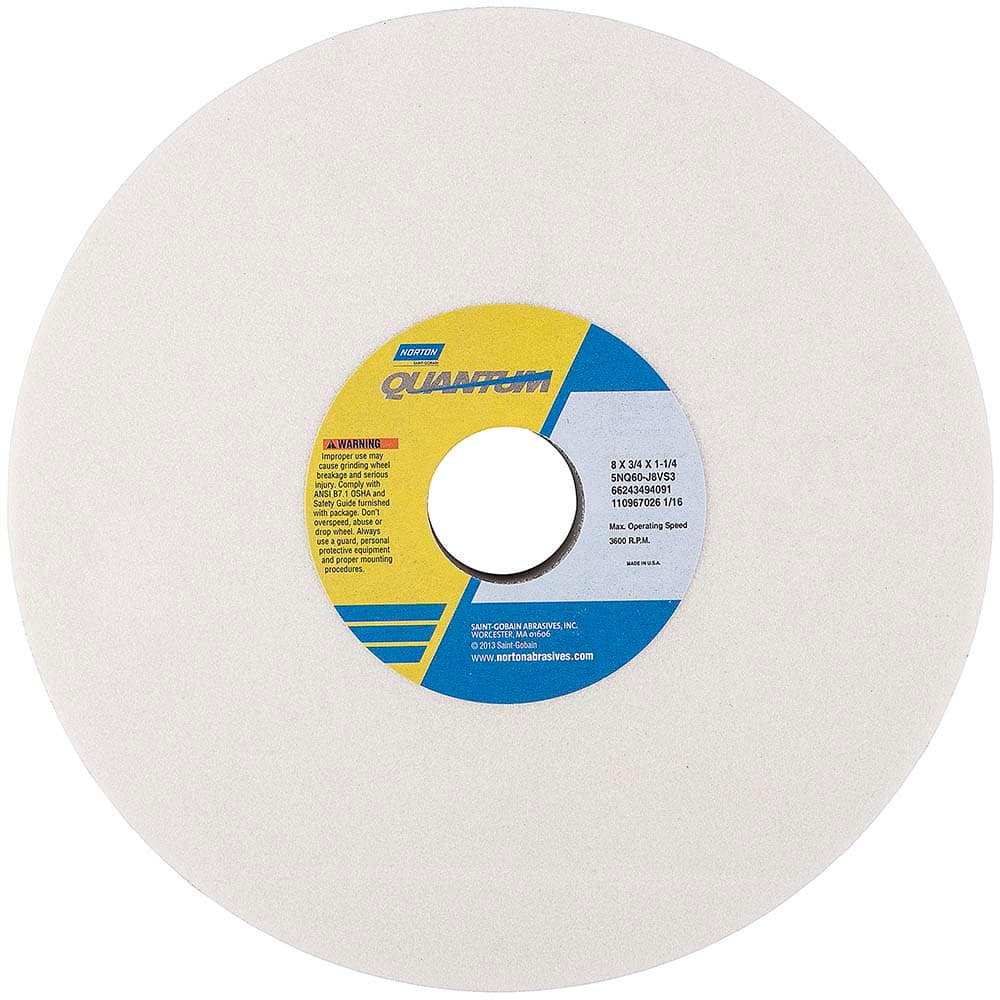 Norton - Tool & Cutter Grinding Wheels Wheel Type: Type 1 Wheel Diameter (Inch): 8 - Makers Industrial Supply