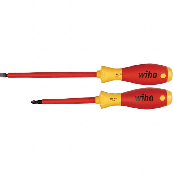 Wiha - Screwdriver Sets Screwdriver Types Included: Slotted; Phillips Number of Pieces: 2 - Makers Industrial Supply