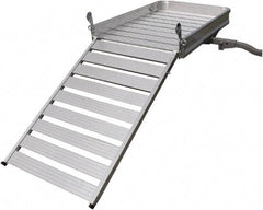 Erickson Manufacturing - Aluminum Cargo Carrier with Ramp - 30-1/4" Wide x 50" Long, Silver, For Use with 2" Receivers - Makers Industrial Supply