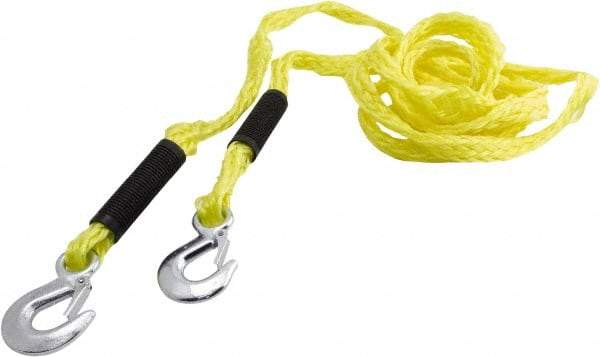 Erickson Manufacturing - S Hook Polypropylene Tow Rope - 14' Long, 2,000 Lb Capacity - Makers Industrial Supply