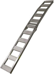 Erickson Manufacturing - 90" Long x 12" Wide, 750 Lb Capacity, Foldable Arched Truck Ramp - Aluminum, For All Vehicles - Makers Industrial Supply