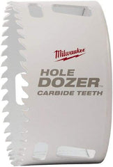 Milwaukee Tool - 4-1/2" Diam, 1-5/8" Cutting Depth, Hole Saw - Carbide-Tipped Saw, Toothed Edge - Makers Industrial Supply