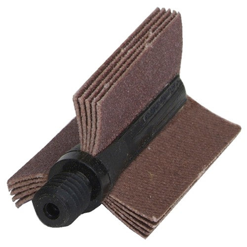 2 1/2″ × 1 1/2″ Interleaf Bore Polisher 80 Grit Coarse Aluminum Oxide" X Weight Cotton/Poly Backing Fits 1-1/2-2″ Inside Diameter - Makers Industrial Supply