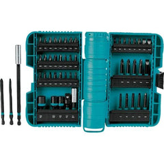 Makita - Power Bit, Insert Bit & Nut Driver Set - 1/4 to 3/8" Hex, #2, 1/4", 3/8" Drive, Phillips, Slotted, Torx, Square Point - Makers Industrial Supply