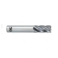 1/4 Dia. x 2-1/2 Overall Length 6-Flute Square End Solid Carbide SE End Mill-Round Shank-Center Cutting-Uncoated - Makers Industrial Supply