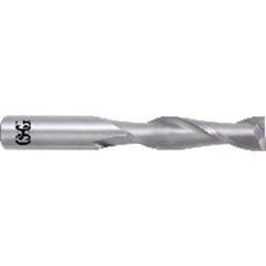 ‎1/8″ Dia. × 1/8″ Shank × 3/4″ DOC × 2-1/4″ OAL, Carbide, Uncoated, 2 Flute, Square, Solid End Mill - Makers Industrial Supply