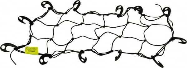 Erickson Manufacturing - Rubber Cargo Net - 30" Wide x 15" Long, Black, For Use with ATV's - Makers Industrial Supply