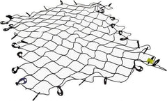 Erickson Manufacturing - Rubber Cargo Net - 96" Wide x 72" Long, Black, For Use with Pick Ups - Makers Industrial Supply