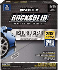 Rust-Oleum - 120 oz Satin Textured Topcoat - Low Odor & Chemical Resistant - Makers Industrial Supply