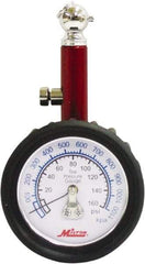 Milton - 0 to 160 psi Dial Ball Tire Pressure Gauge - 5 psi Resolution - Makers Industrial Supply