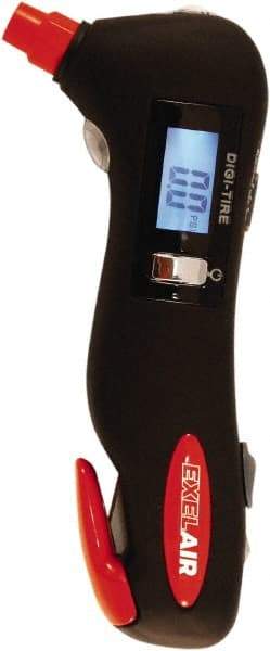 Milton - 5 to 100 psi Digital Ball Tire Pressure Gauge - AAA Battery - Makers Industrial Supply