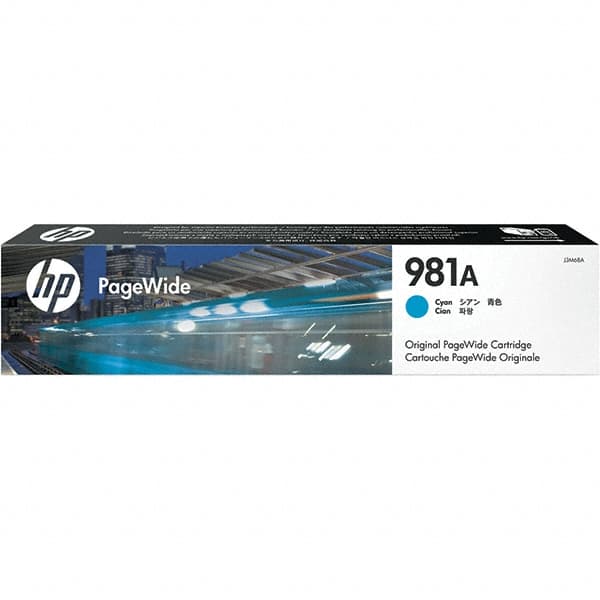 Hewlett-Packard - Cyan Ink Cartridge - Use with HP PageWide Enterprise Color 556, 586 - Makers Industrial Supply