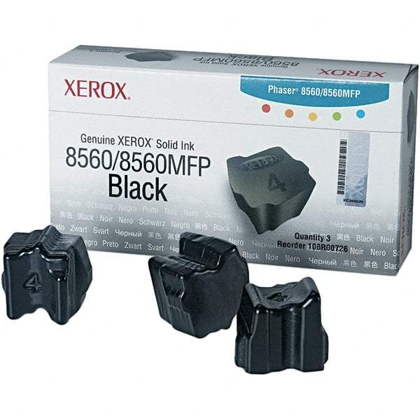 Xerox - Black Solid Ink Stick - Use with Xerox Phaser 8560, 8560MFP - Makers Industrial Supply