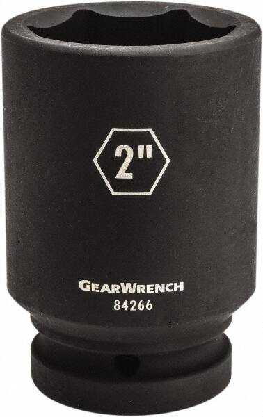 GearWrench - 1" Drive 1" Deep Impact Socket - 6 Points, 4-1/4" OAL - Makers Industrial Supply