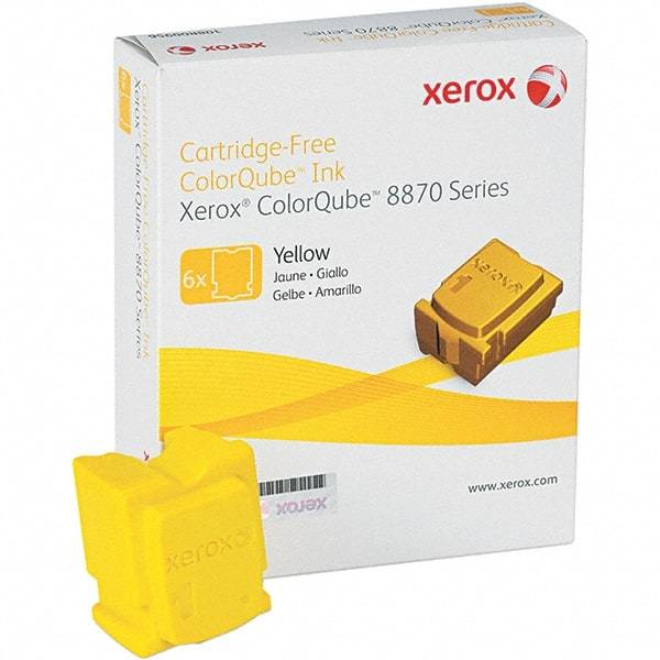 Xerox - Yellow Solid Ink Stick - Use with Xerox ColorQube 8870 - Makers Industrial Supply