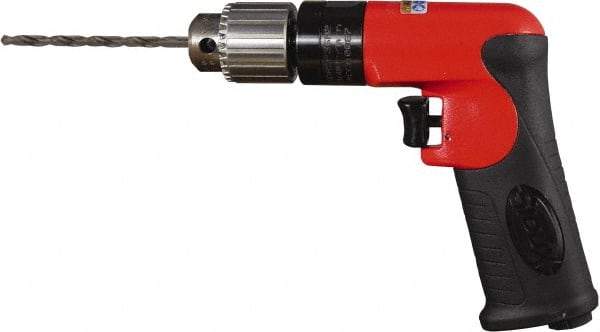 Sioux Tools - 1/4" Keyed Chuck - Pistol Grip Handle, 23,000 RPM, 12 LPS, 0.5 hp, 90 psi - Makers Industrial Supply