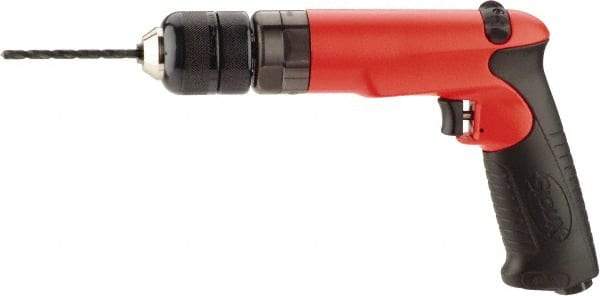 Sioux Tools - 3/8" Reversible Keyless Chuck - Pistol Grip Handle, 4,000 RPM, 14 LPS, 1 hp, 90 psi - Makers Industrial Supply