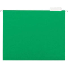 Universal One - 9-5/8 x 11-3/4", Letter Size, Bright Green, Hanging File Folder - 11 Point Stock, 1/5 Tab Cut Location - Makers Industrial Supply