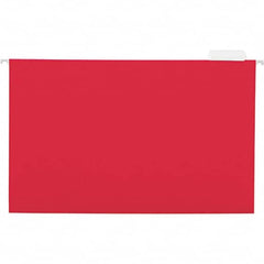 Universal One - 9-5/8 x 14-3/4", Legal, Red, Hanging File Folder - 11 Point Stock, 1/5 Tab Cut Location - Makers Industrial Supply