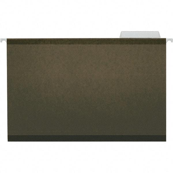 Universal One - 9-5/8 x 14-3/4", Legal, Standard Green, Hanging File Folder - 11 Point Stock, 1/3 Tab Cut Location - Makers Industrial Supply