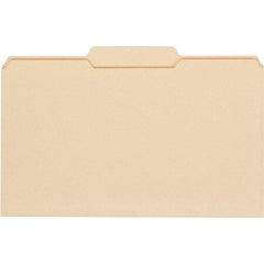 UNIVERSAL - 9-5/8 x 14-3/4", Legal, Manila, File Folders with Top Tab - 11 Point Stock, 1/3 Tab Cut Location - Makers Industrial Supply