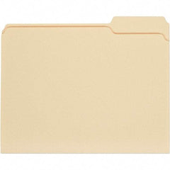 UNIVERSAL - 9-5/8 x 11-3/4", Letter Size, Manila, File Folders with Top Tab - 11 Point Stock, 1/3 Tab Cut Location - Makers Industrial Supply