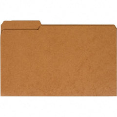 UNIVERSAL - 9-5/8 x 14-3/4", Legal, Kraft, File Folders with Top Tab - 11 Point Stock, 1/3 Tab Cut Location - Makers Industrial Supply