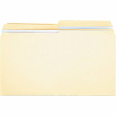 UNIVERSAL - 9-5/8 x 14-3/4", Legal, Manila, File Folders with Top Tab - 11 Point Stock, 1/2 Tab Cut Location - Makers Industrial Supply