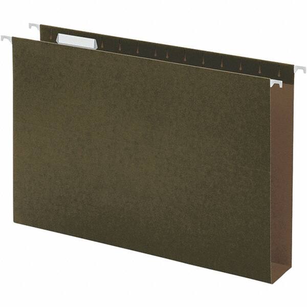 UNIVERSAL - 9-5/8 x 14-3/4", Legal, Standard Green, Hanging File Folder - 11 Point Stock, 1/5 Tab Cut Location - Makers Industrial Supply