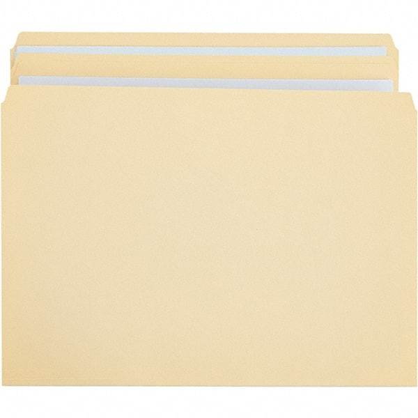 UNIVERSAL - 9-5/8 x 14-3/4", Legal, Manila, File Folders with Top Tab - 11 Point Stock, Straight Tab Cut Location - Makers Industrial Supply