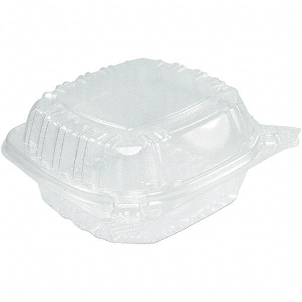 DART - 13-51/64 oz Hinged Clear Containers - Clear - Makers Industrial Supply