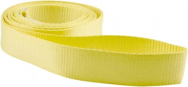 Erickson Manufacturing - 8' Long x 2" Wide, 3,200 Lb Vertical Capacity, Polyester Web Sling - 2,500 Lb Choker Capacity, Yellow - Makers Industrial Supply