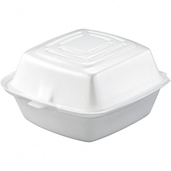 DART - 5-1/2 x 5-3/8 x 2-7/8" Foam Carryout Food Container - White - Makers Industrial Supply