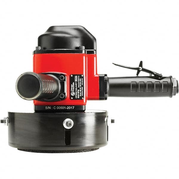 Chicago Pneumatic - 6" Wheel Diam, 6,000 RPM, Pneumatic Angle & Disc Grinder - 5/8-11 Spindle, 95 CFM, Side Exhaust - Makers Industrial Supply