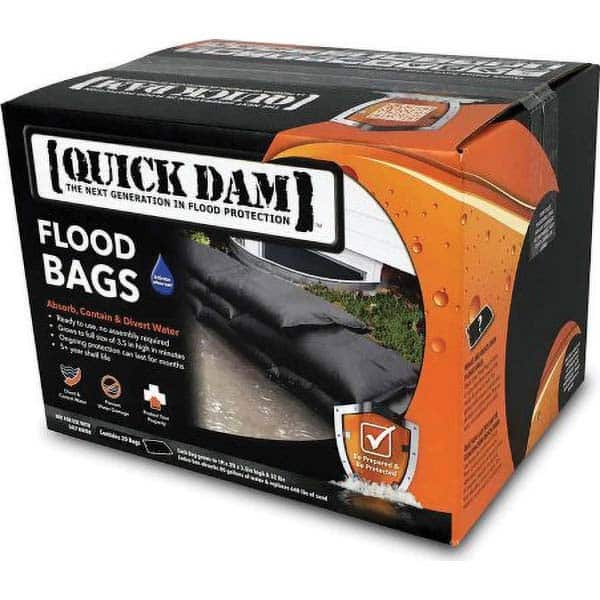 Quick Dam - Gully Guards, Silt Fences & Sandbags Type: Flood Barrier Application: Stormwater - Makers Industrial Supply