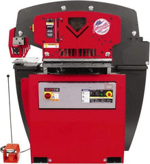 Edwards Manufacturing - 11-3/4" Throat Depth, 110 Ton Punch Pressure, 1-3/8" in 1" Punch Capacity Ironworker - 7-1/2 hp, 3 Phase, 230 Volts, 57-1/4" Wide x 66-1/16" High x 42-3/8" Deep - Makers Industrial Supply